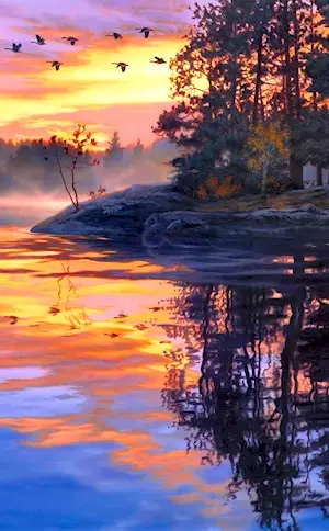 Darrell Bush sunset paintings