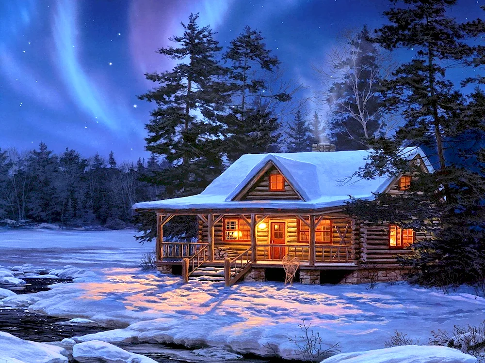 Darrell Bush paintings winter