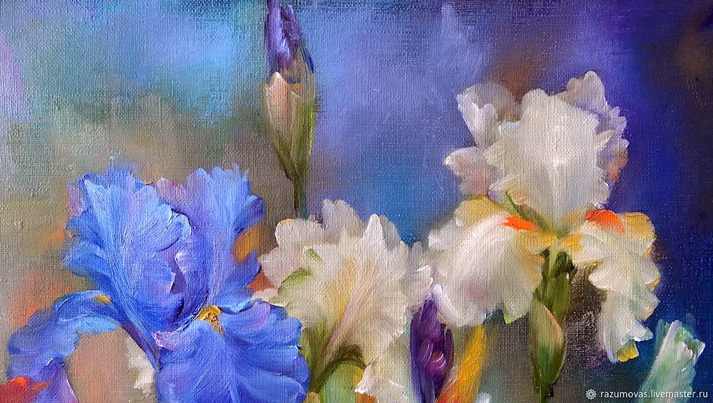 Impressionist irises