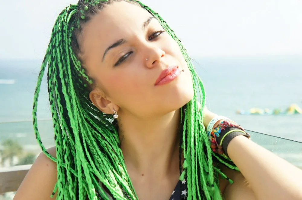 Boxer braids with canecalon 2 braids