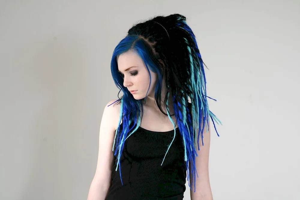 De dreadlocks blue