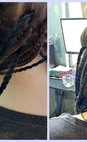 De braids half-eight braiding