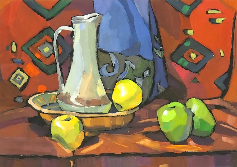 Academic gouache painting gouache