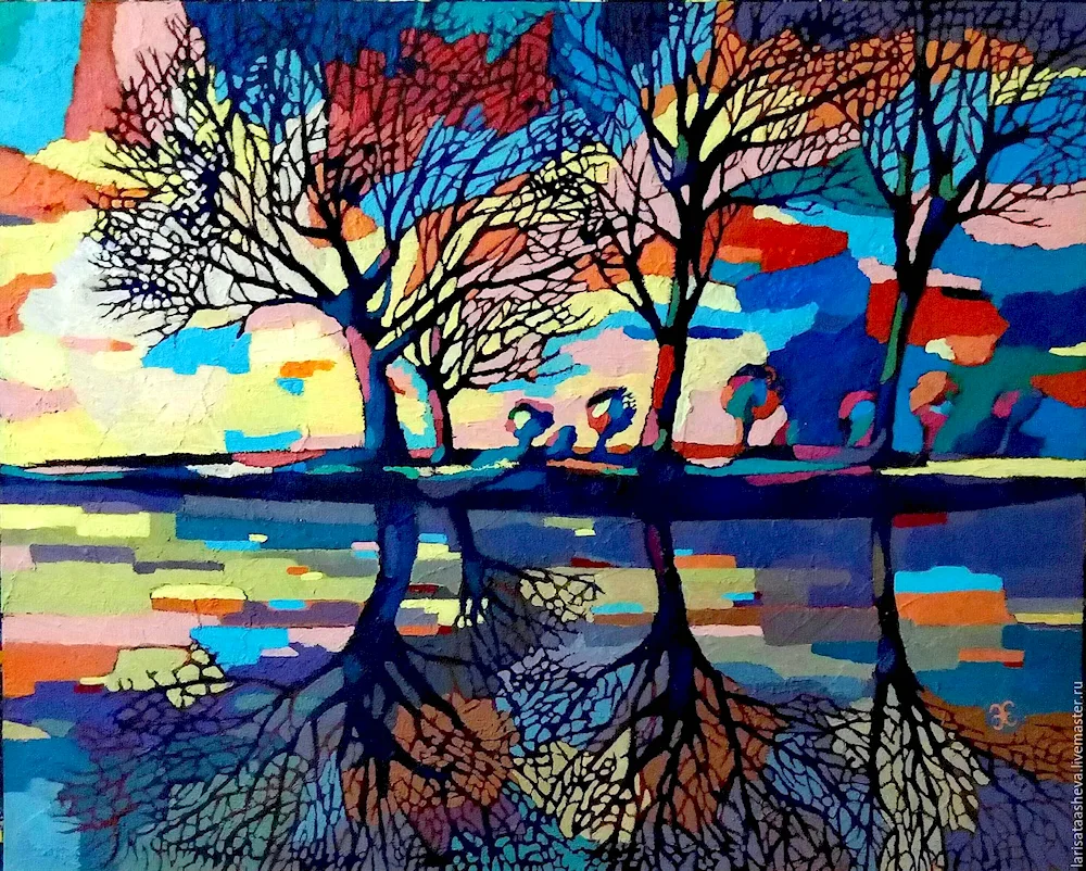 Decorative paintings landscape