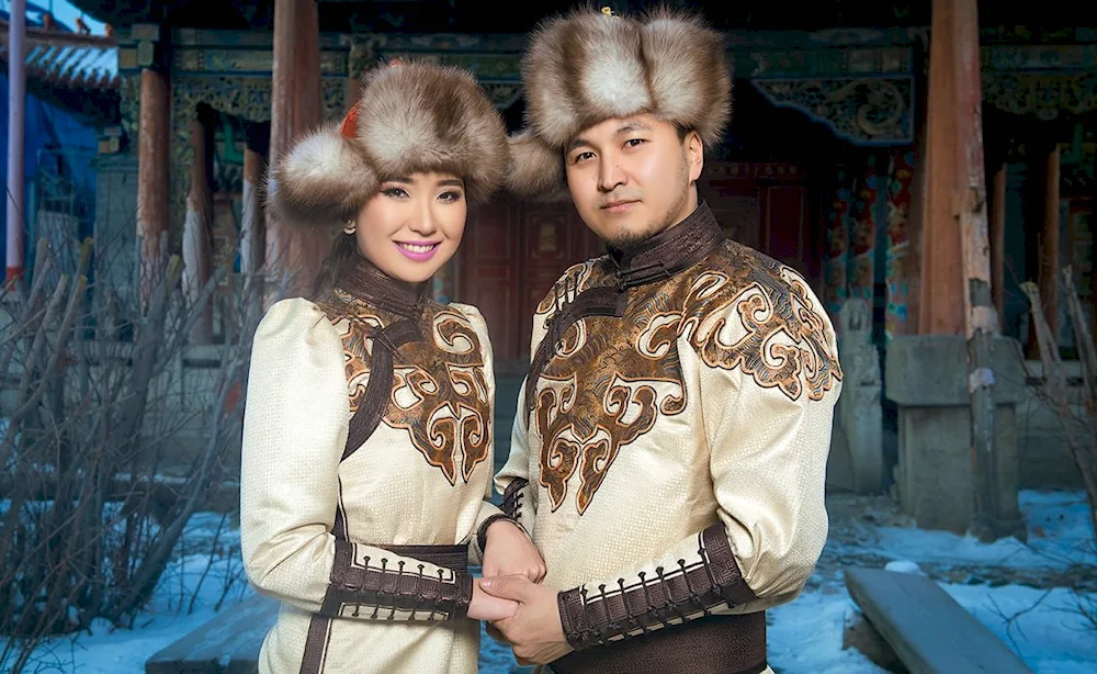 Deli national costume of Mongolia