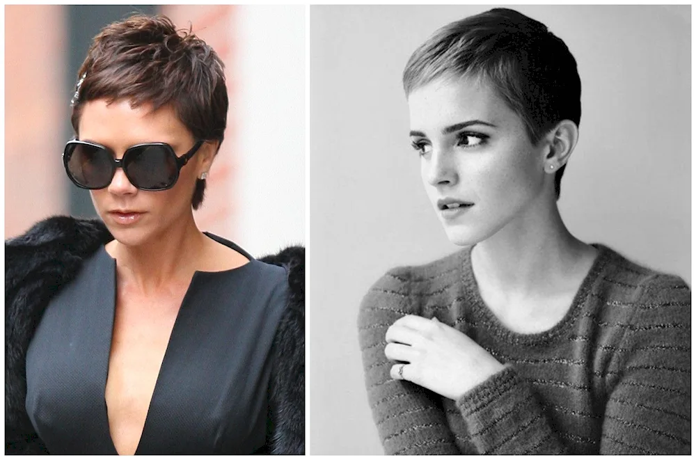 Demi Moore with short haircut