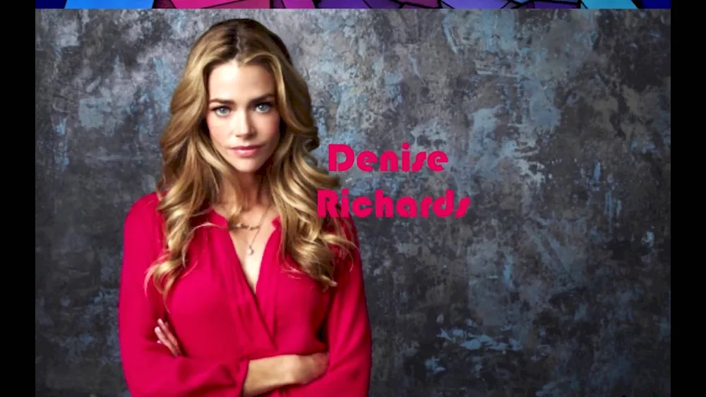 Denise Richards on the couch