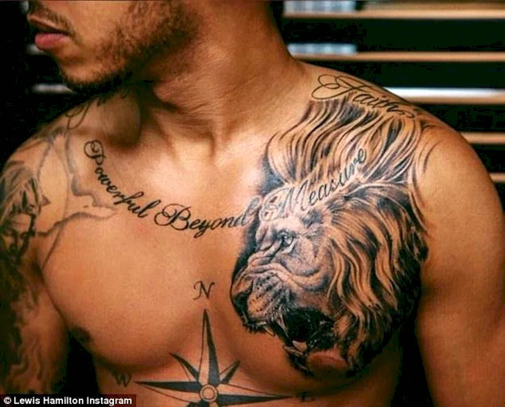 Japanese Dragon Tattoo on Chest