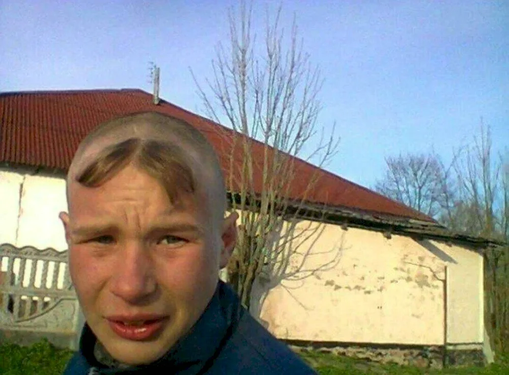 Rustic haircut with bangs