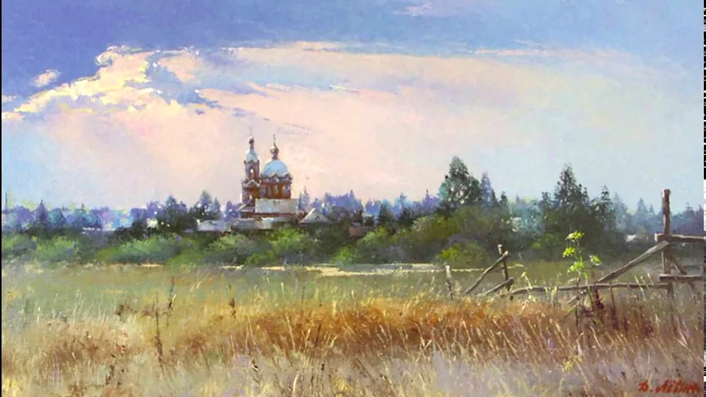 Rural landscape artist Dmitry Levin