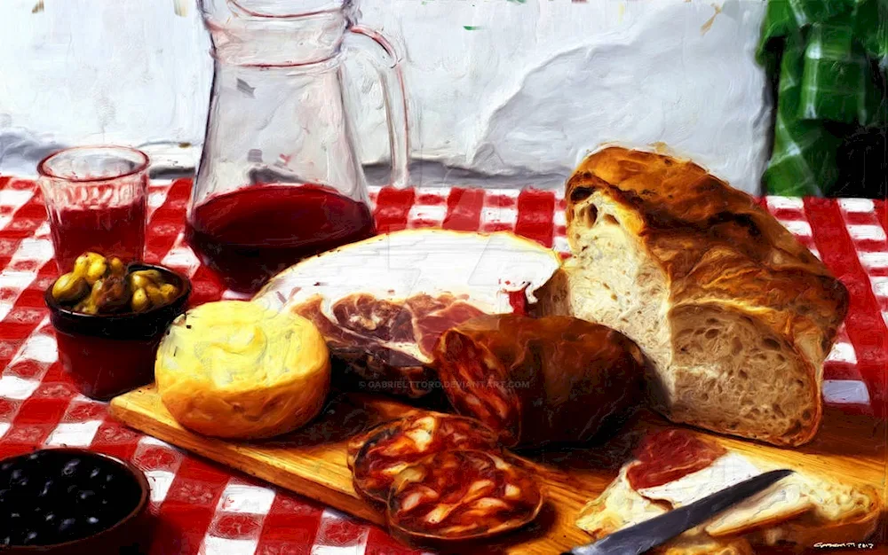Rustic breakfast