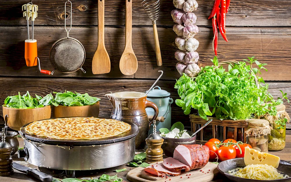 Table with food