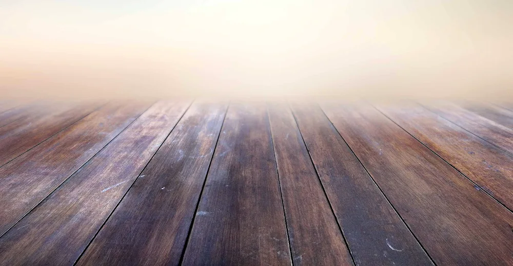 Wooden table surface