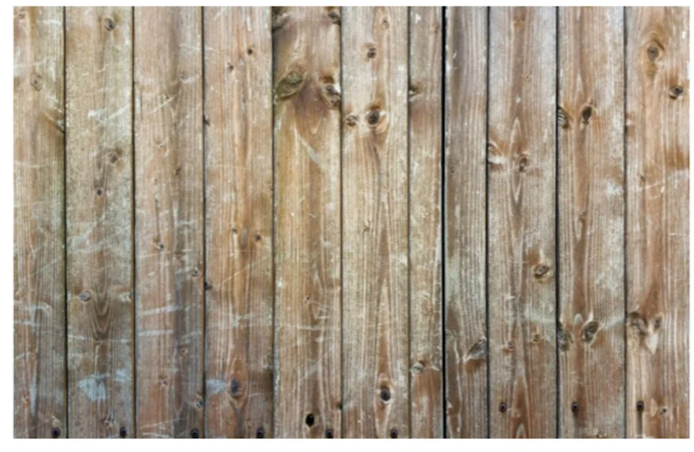 Wooden plank wall