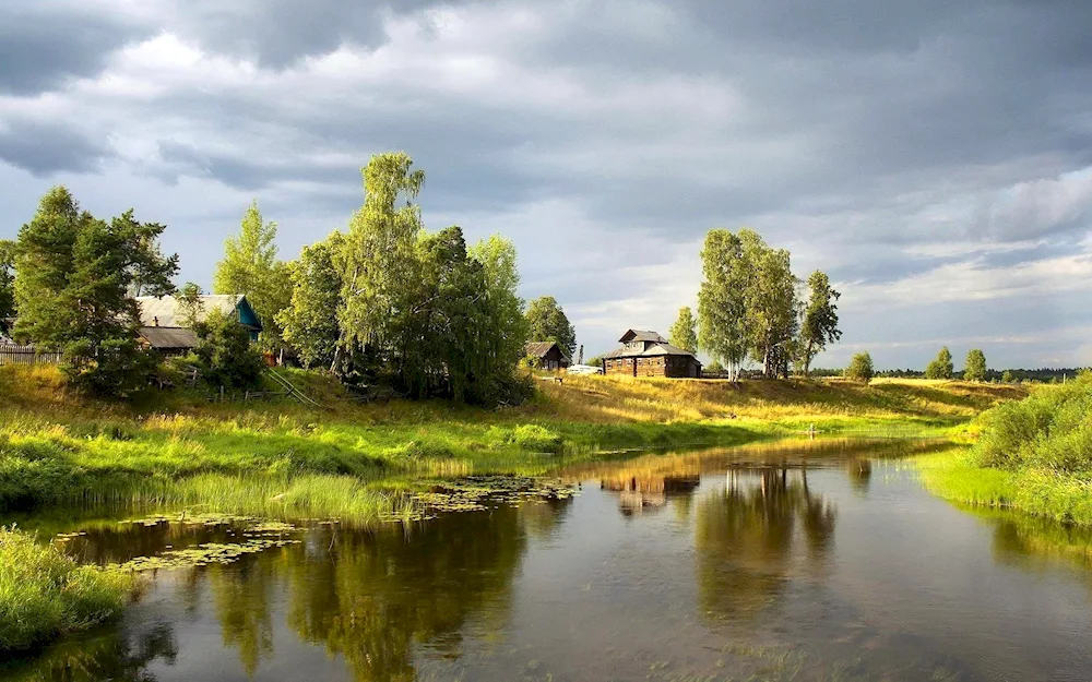 Village Megra Vologda landscape