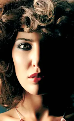 Bold medium hair style