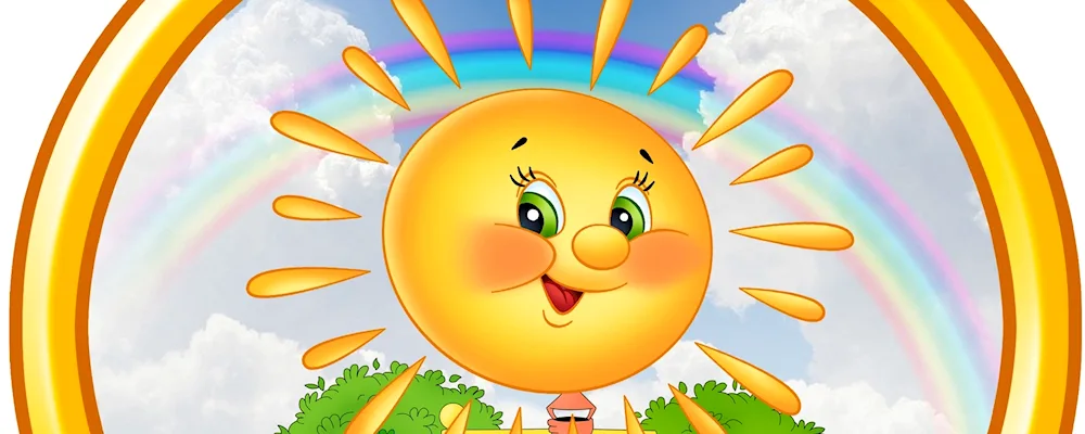 Sun smiling