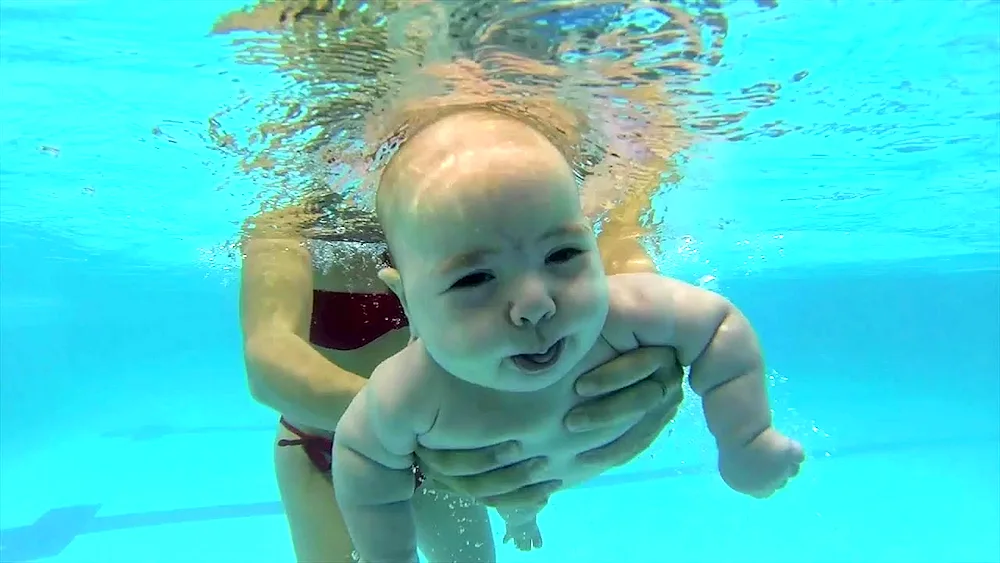 Children in the pool