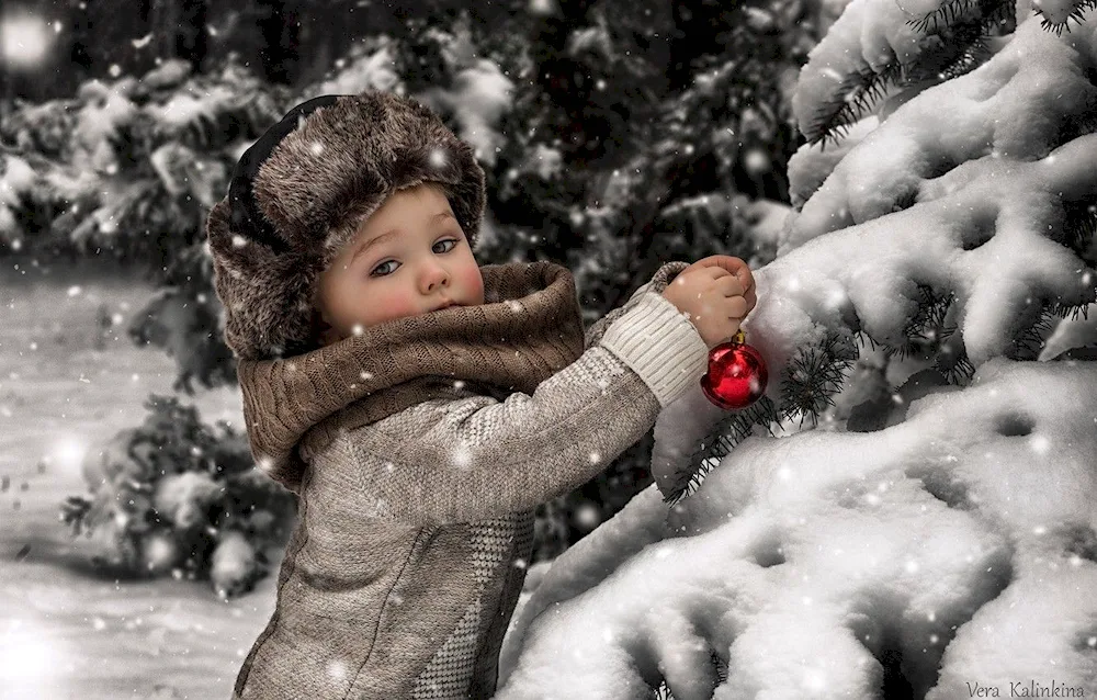 Children in winter