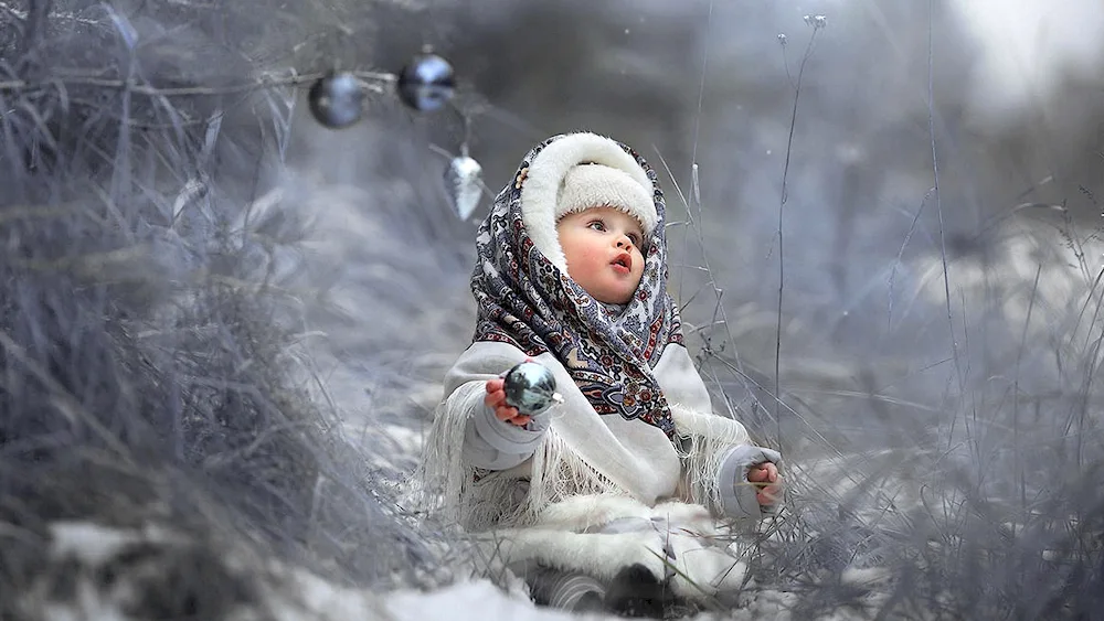 Children in winter