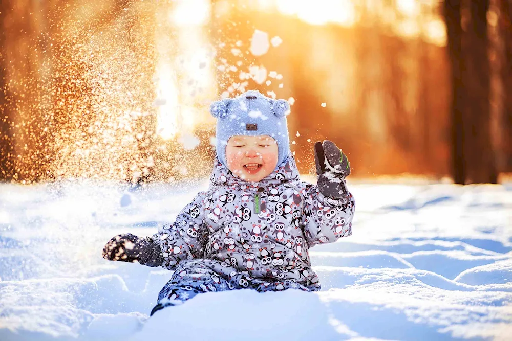 Children in winter