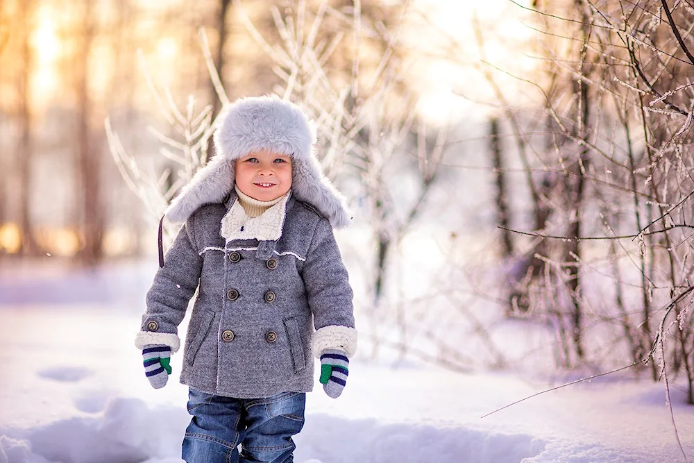 Children in winter