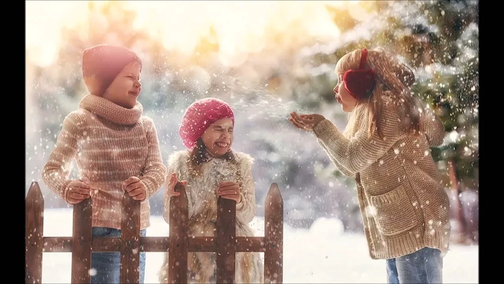 Children in winter