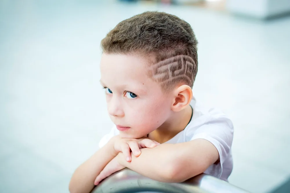 Child half-box haircut