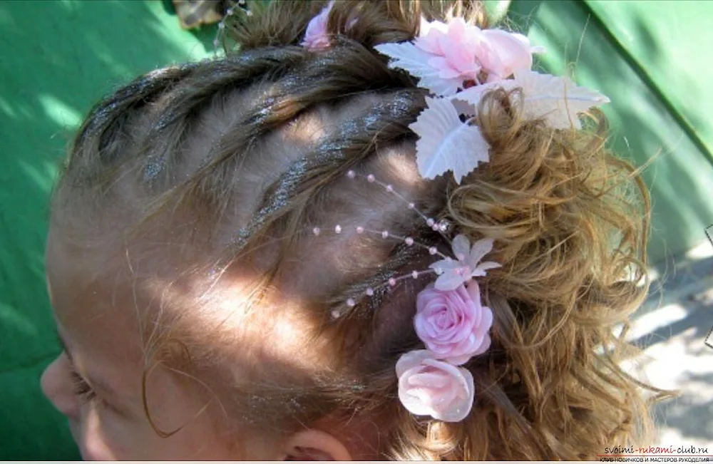 Girl hairstyles for Kindergarten Prom