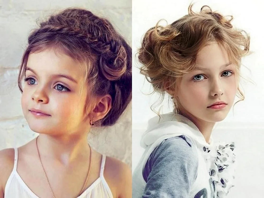 Haircuts with curls for girls