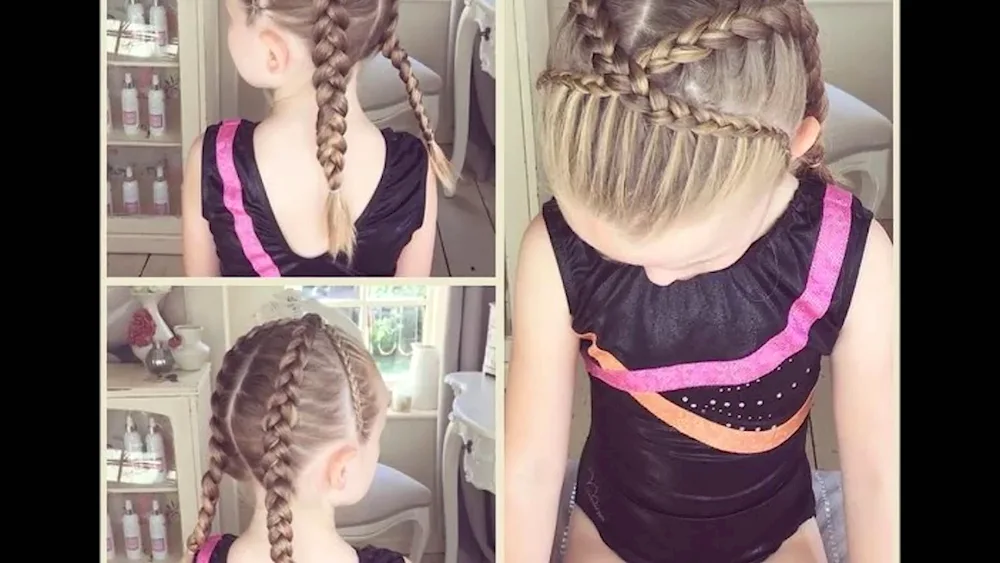 Gymnastics hairstyles for girls