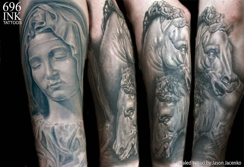 Deva Maria tattoo Mary tattoo Chicano