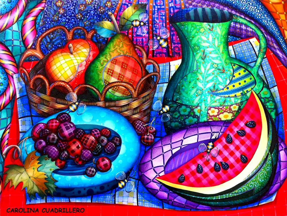 Painting collage technique