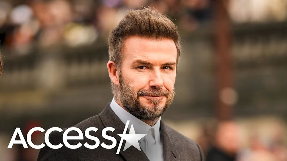 David Beckham. undercut