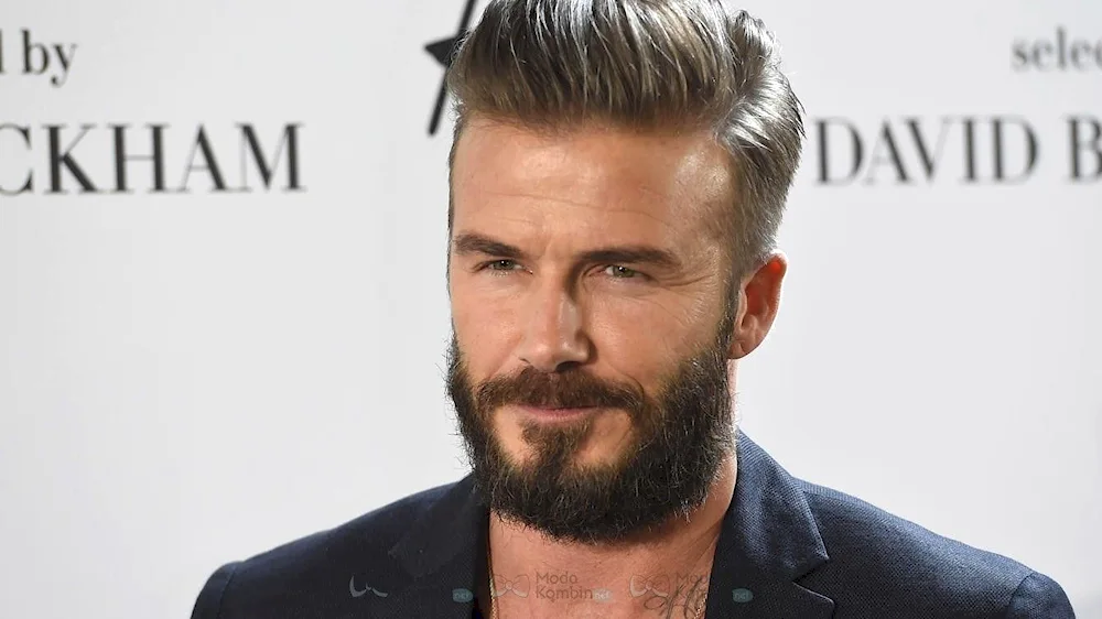 David Beckham ponytail haircut