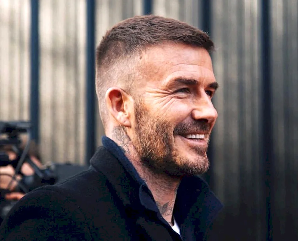 David Beckham short haircut