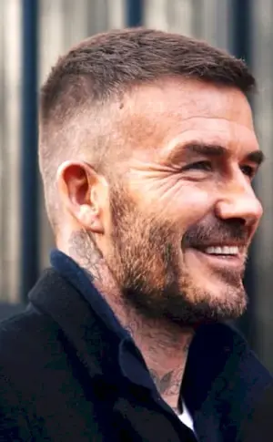 David Beckham short haircut