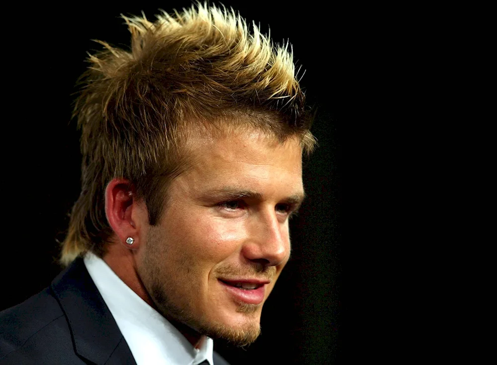David. Beckham short haircut