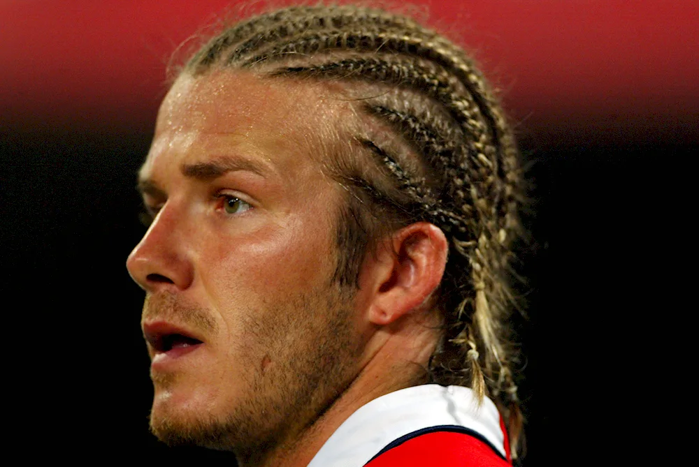 David Beckham braids