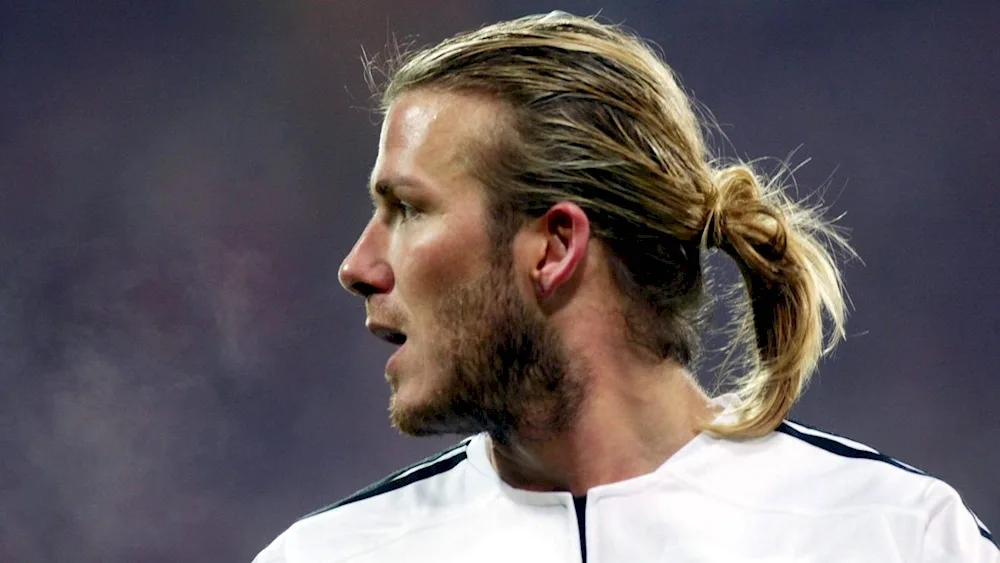 David Beckham long hair