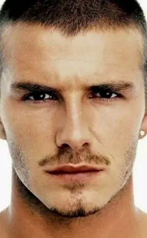 David Beckham half-box haircut