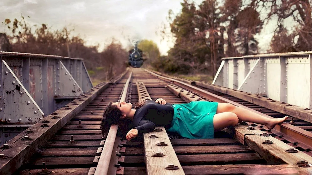 Girl on the rails