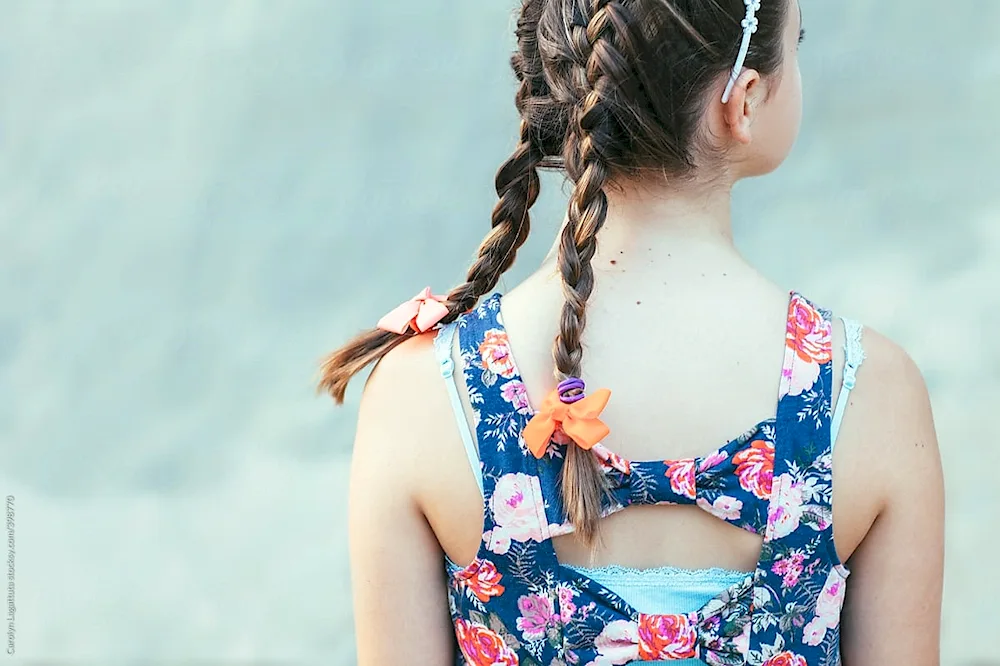 Girl with braids