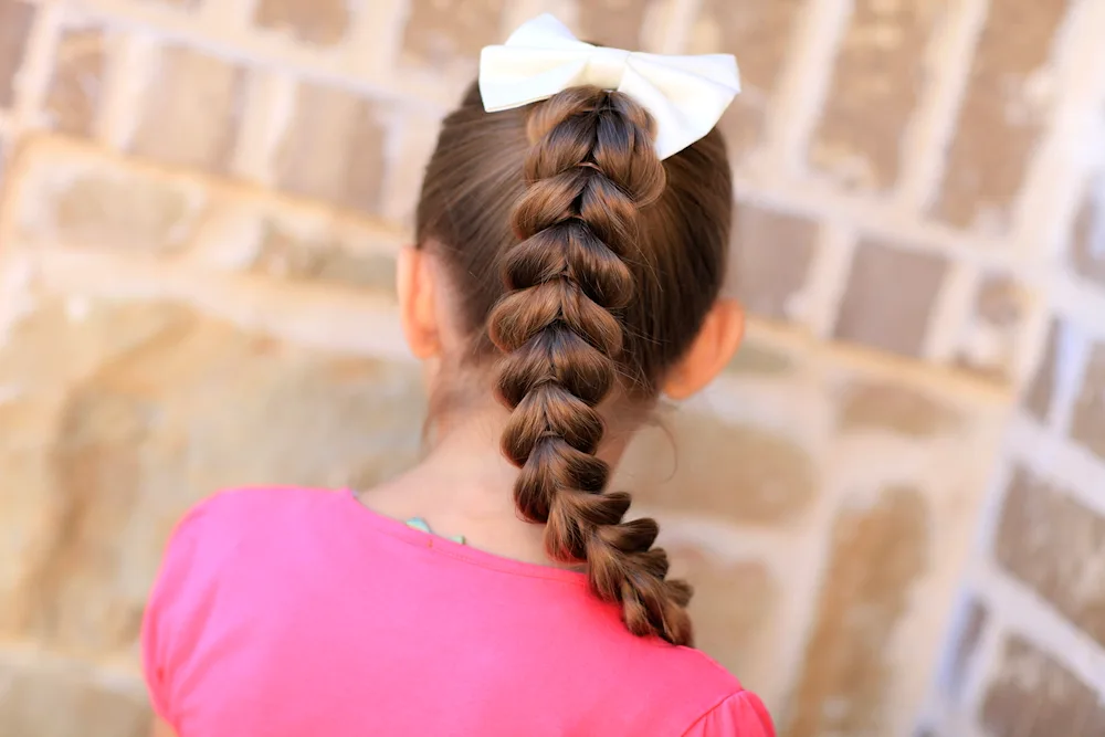 Girl with braids