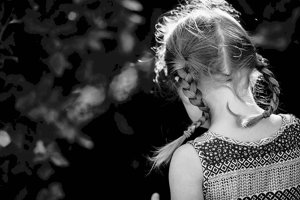 Girl with braids