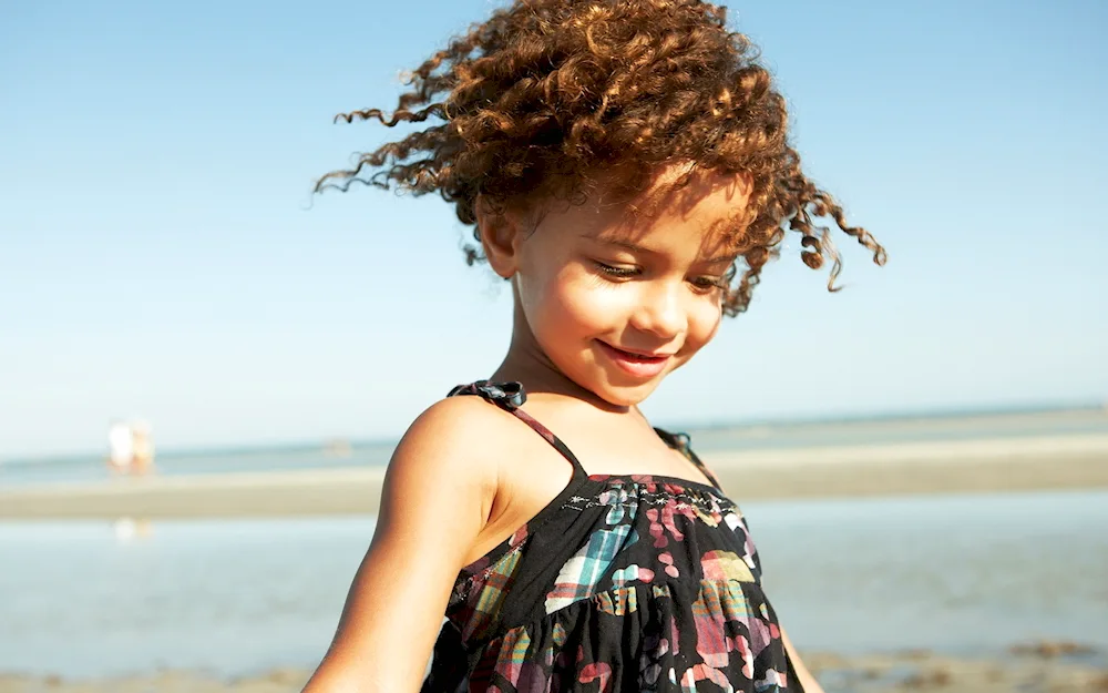 Girl with curls