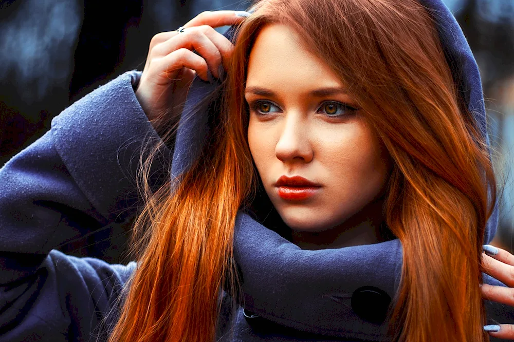 Girl with red hair