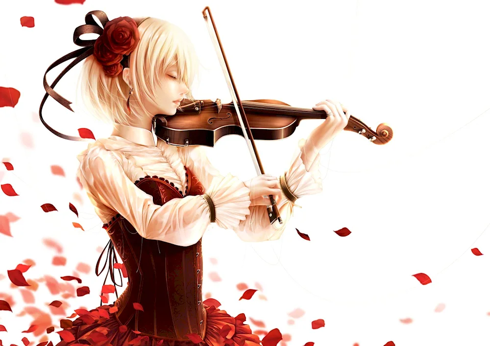 Girl with violin