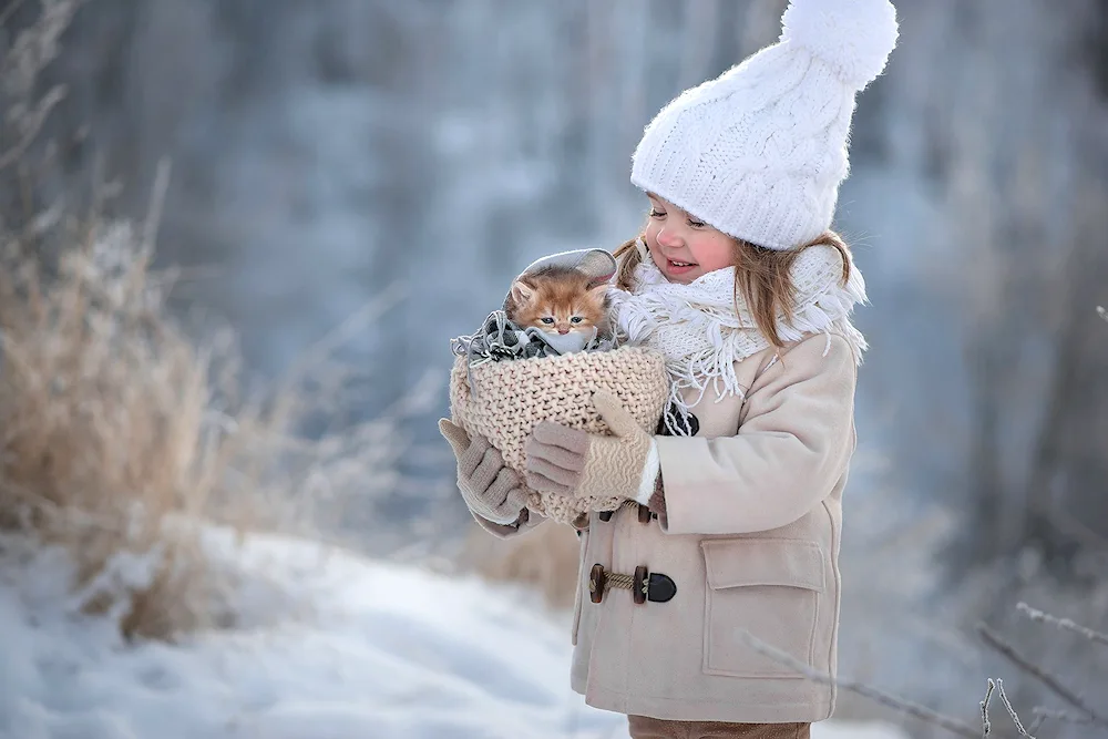 Girl in winter