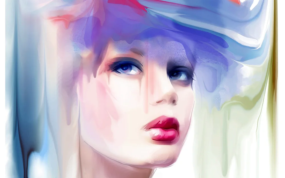 Girl watercolour